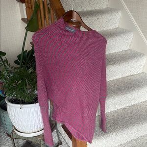Wooden Ships Mohair Wool Slouchy Pink Sweater